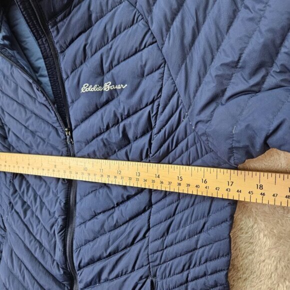 Eddie Bauer StormDown 800 First Ascent Blue Puffer Jacket Packable Womens Size S - Picture 4 of 10